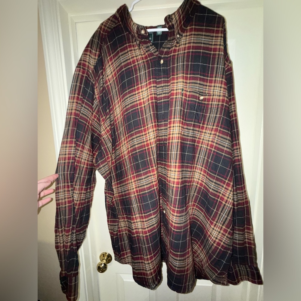 G.H. Bass & Co Men’s Button Down Dress Shirt-4XLT